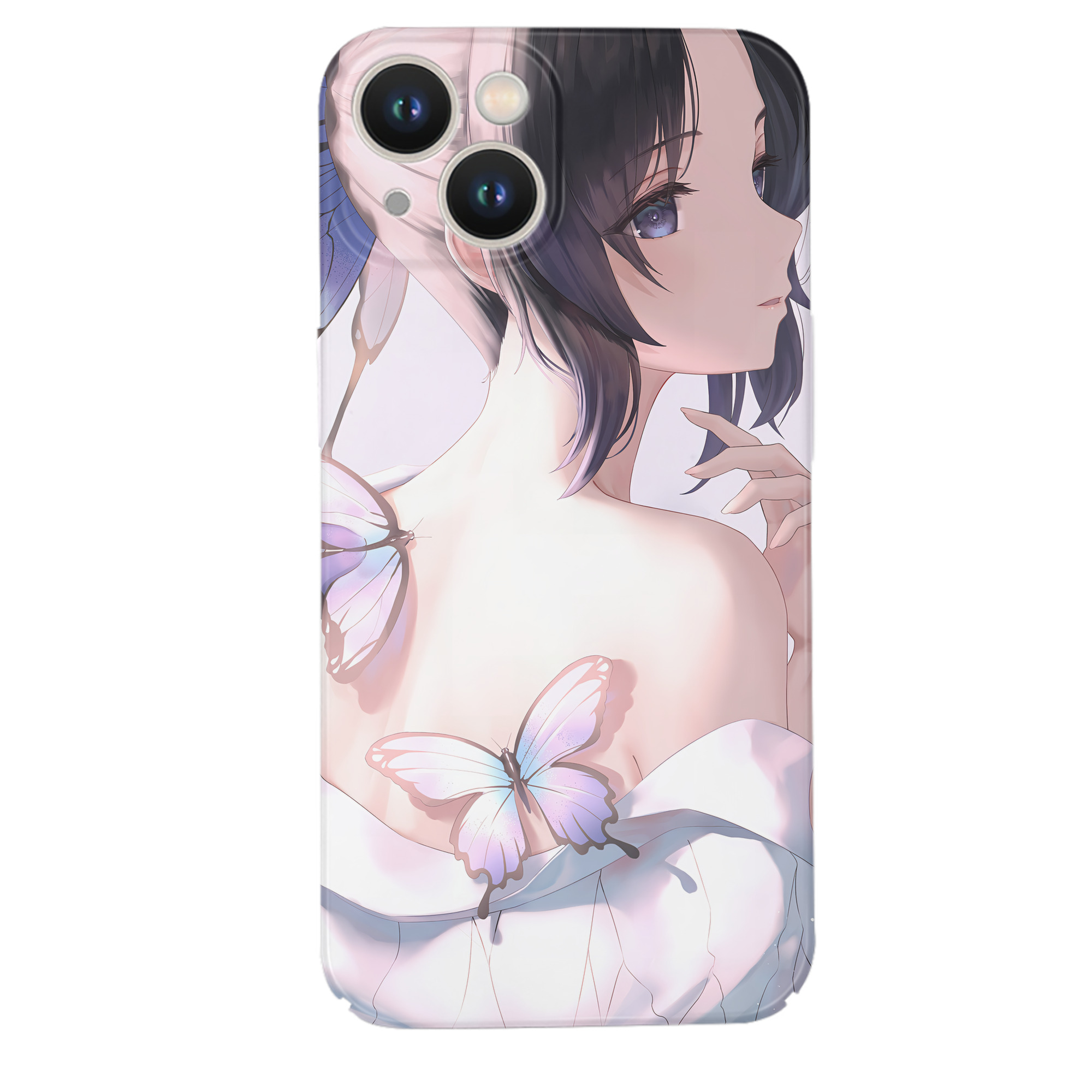 （画像用） 鬼滅の刃（きめつのやいば）蟲柱-胡蝶 しのぶ／こちょう しのぶ Kochou Shinobu 【iPhone 14シリーズ対応】ハードケース